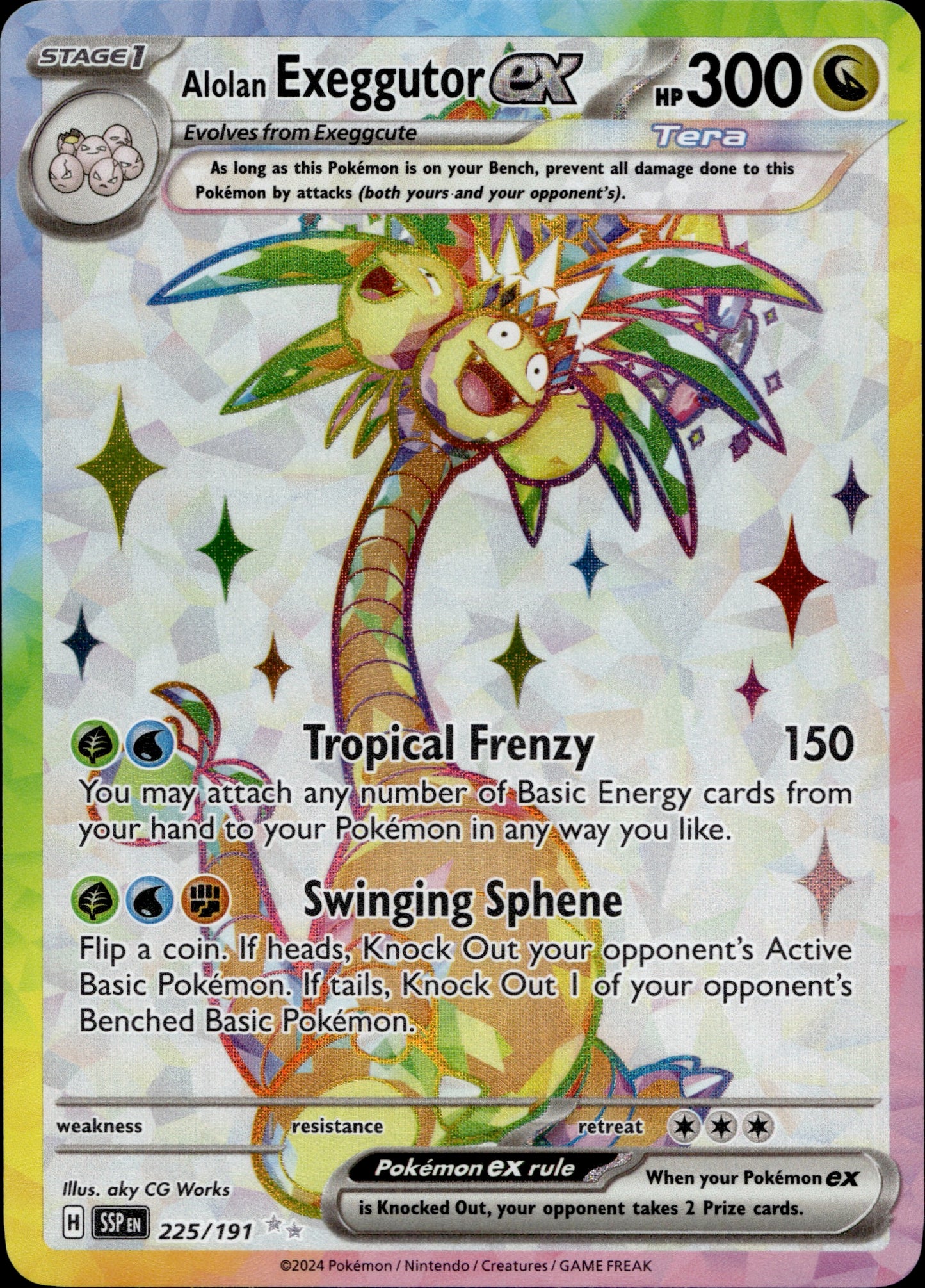 Alohan Exeggutor Ex 225/191 - Surging Sparks