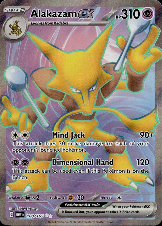 Alakazam Ex 188/165 - 151