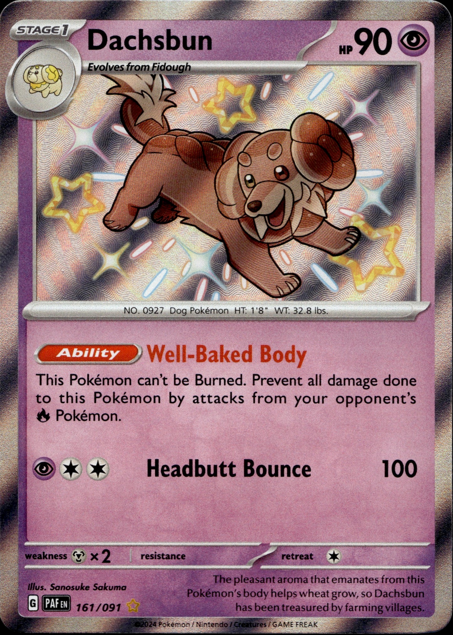 Dachsbun 161/091 - Paldean Fates