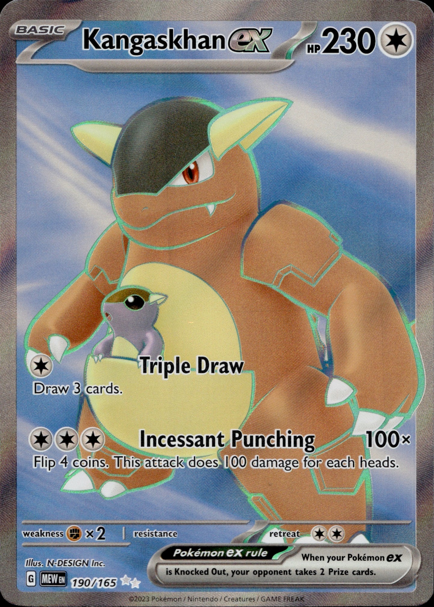 Kangaskhan Ex 190/165 - 151 - #001