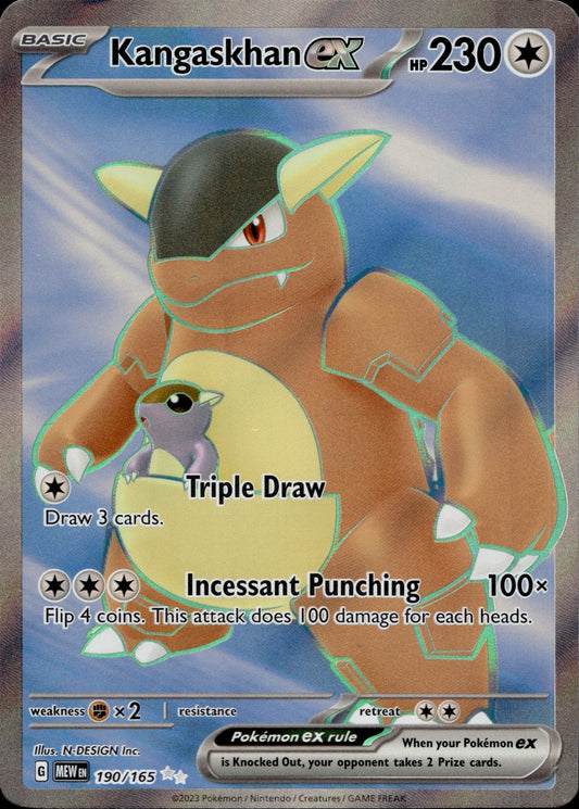 Kangaskhan Ex 190/165 - 151 - #001