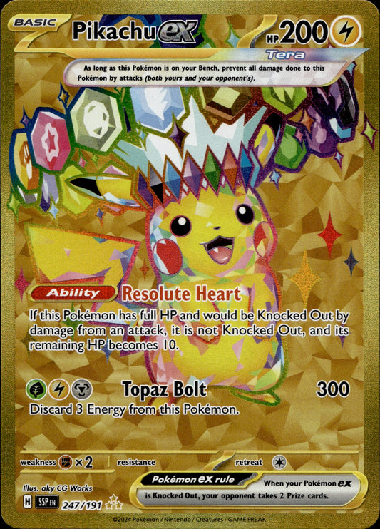 Pikachu Ex 247/191 - Surging Sparks
